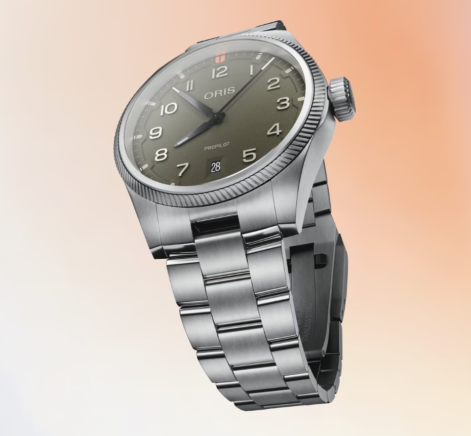Часы ORIS  Мужские швейцарские часы, автоматический механизм, сталь, 41 мм